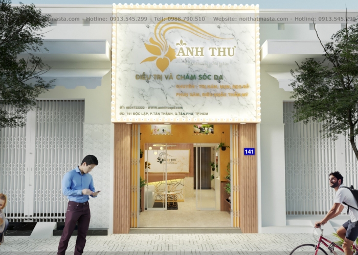Thiết kế nội thất spa - Chị Tâm - Q. Tân Phú - TP. HCM